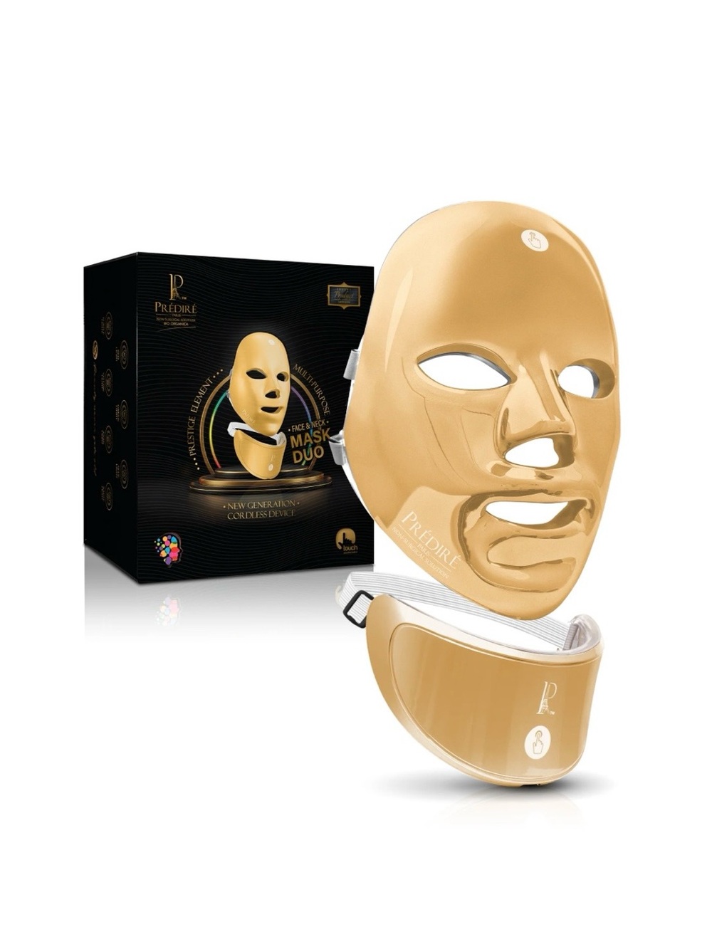 Prédiré Gold LED Facial Mask & Neck Device NWT! $9500 MSRP